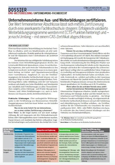 Leadership - Interne Weiterbildung zertifizieren
