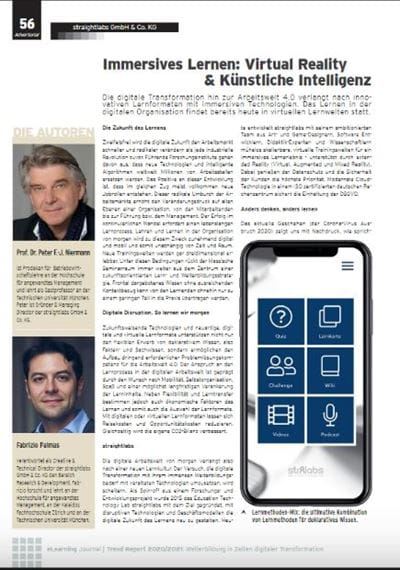Digitalisierung Artikel - Immersives Lernen heute und morgen
