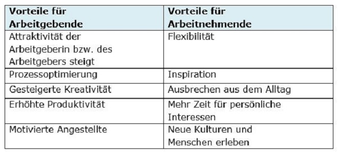 Vorteile und Nachteile digitales Nomadentum