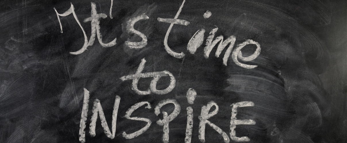 Wandtafel Its time to inspire