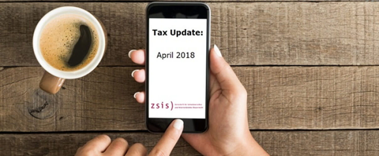 Tax Update April 2018