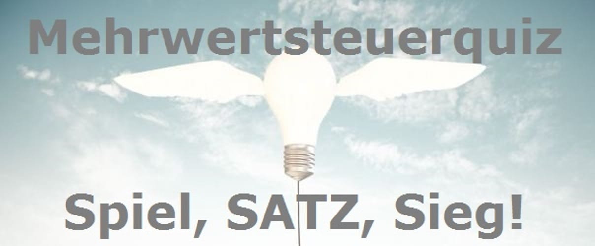 Mehrwertsteuerquiz: Spiel, Satz und Sieg