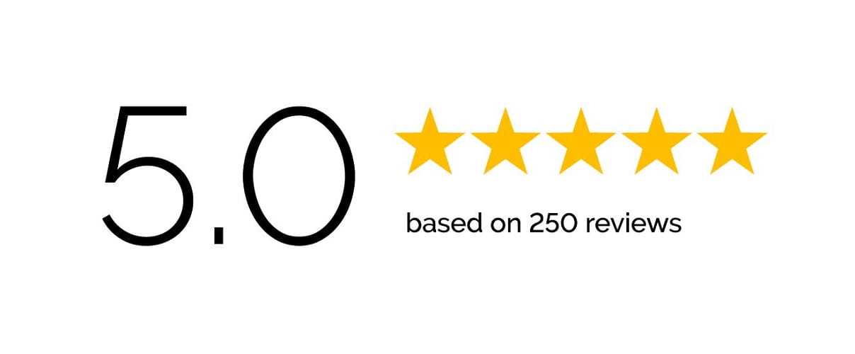 Fünf-Sterne-Bewertung von Google