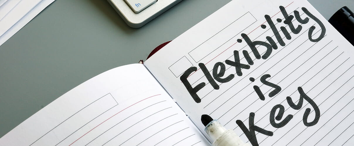 Notizbuch: Flexibility is Key