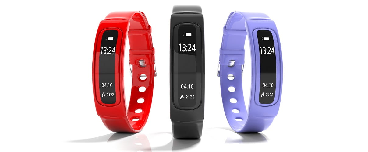 Fitness tracker-smart watch black, red, blue
