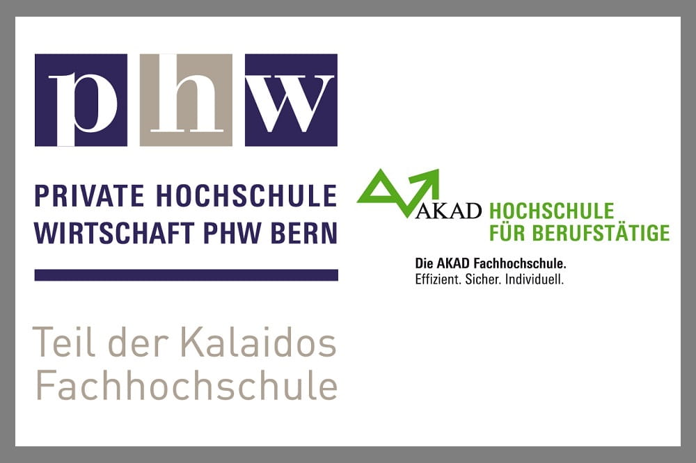 1997 . Grundstein der Kalaidos DG: PHW Bern und AKAD HFBF