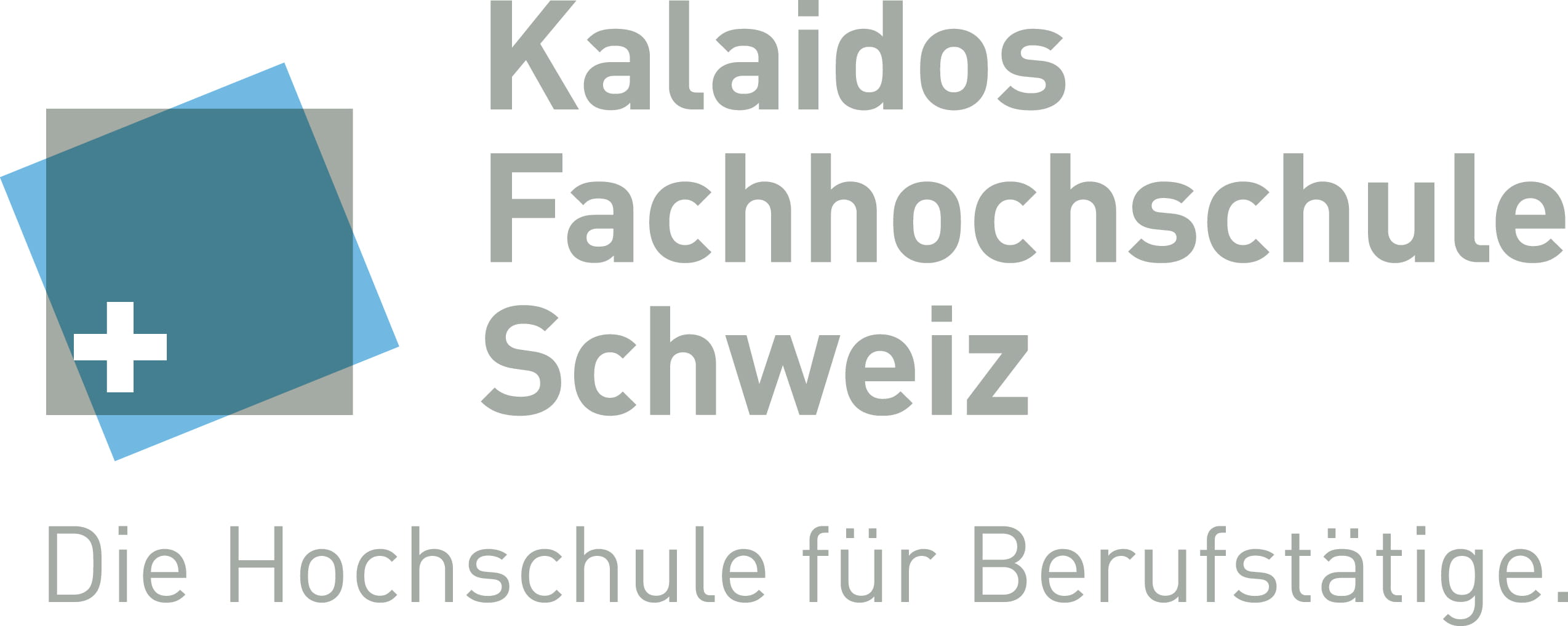 Logo Kalaidos Fachhochschule mit Claim