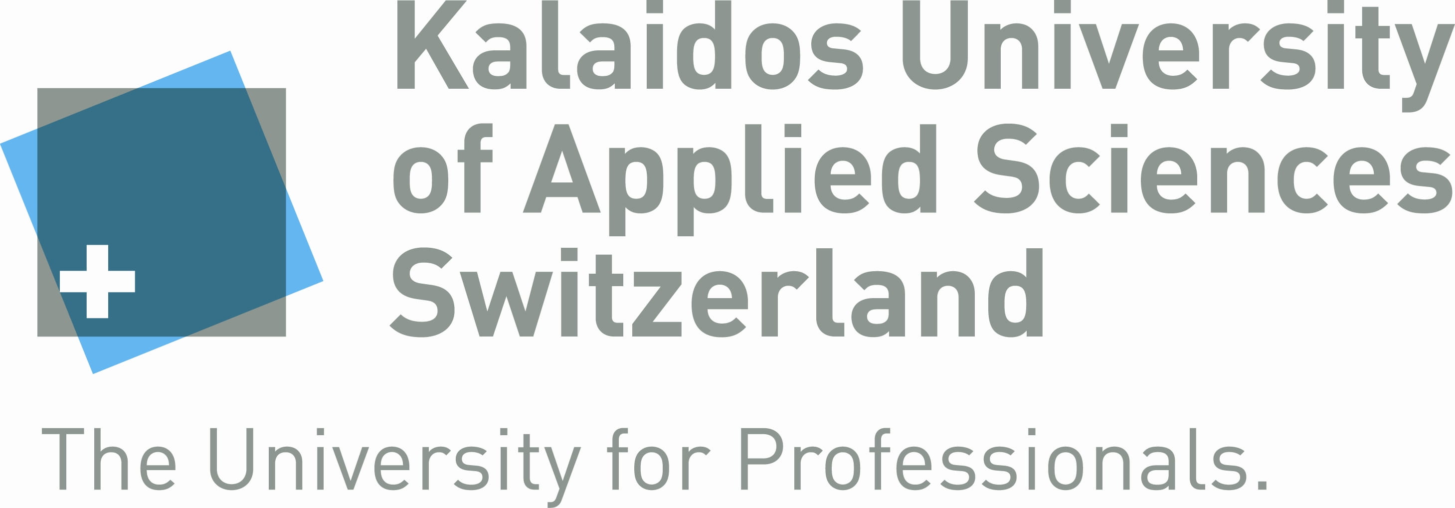 Logo Kalaidos University of Applied Sciences with Claim