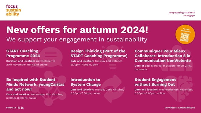 Focus Sustainability - Herbstpogramm 2024