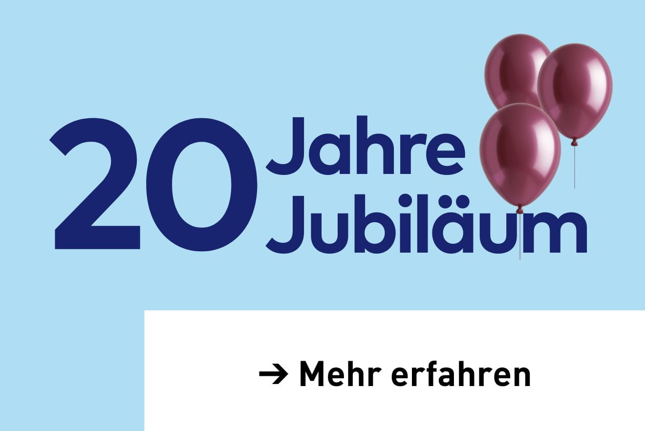 Hinweis Jubiläum