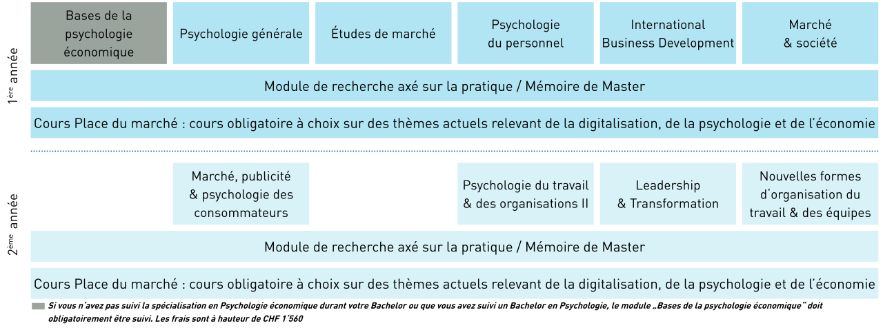 Modules MSc HES en Psychologie économique