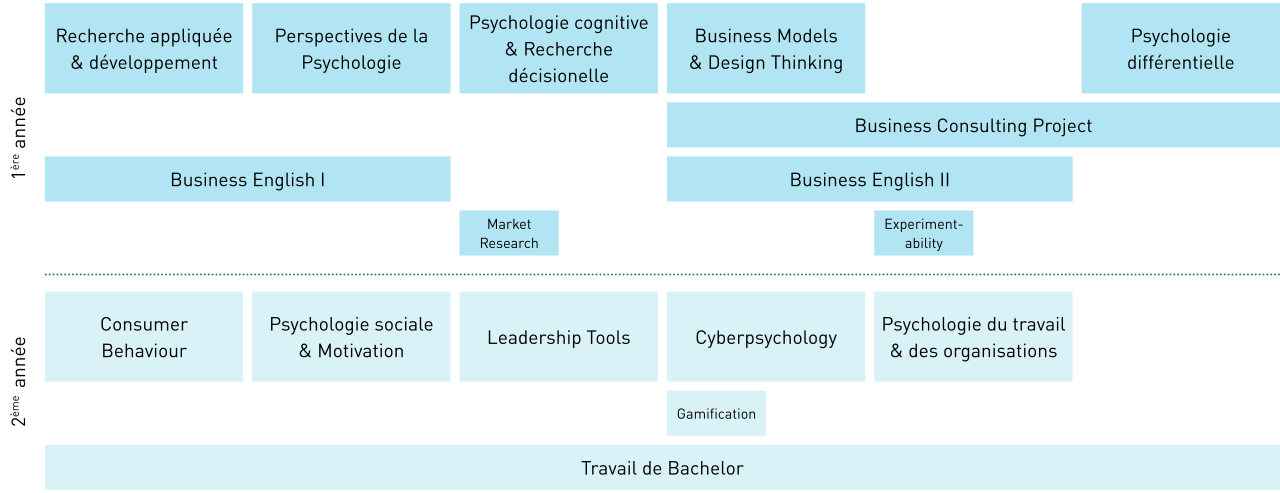 Modules BSc HES en Psychologie économique