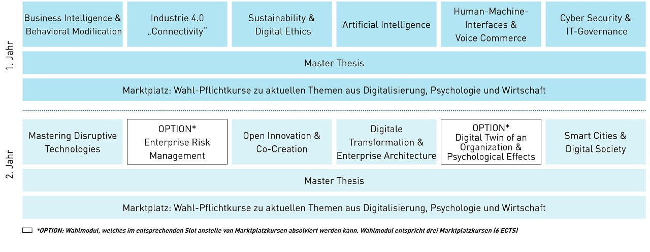 Modultafel MSc Business Information Technology