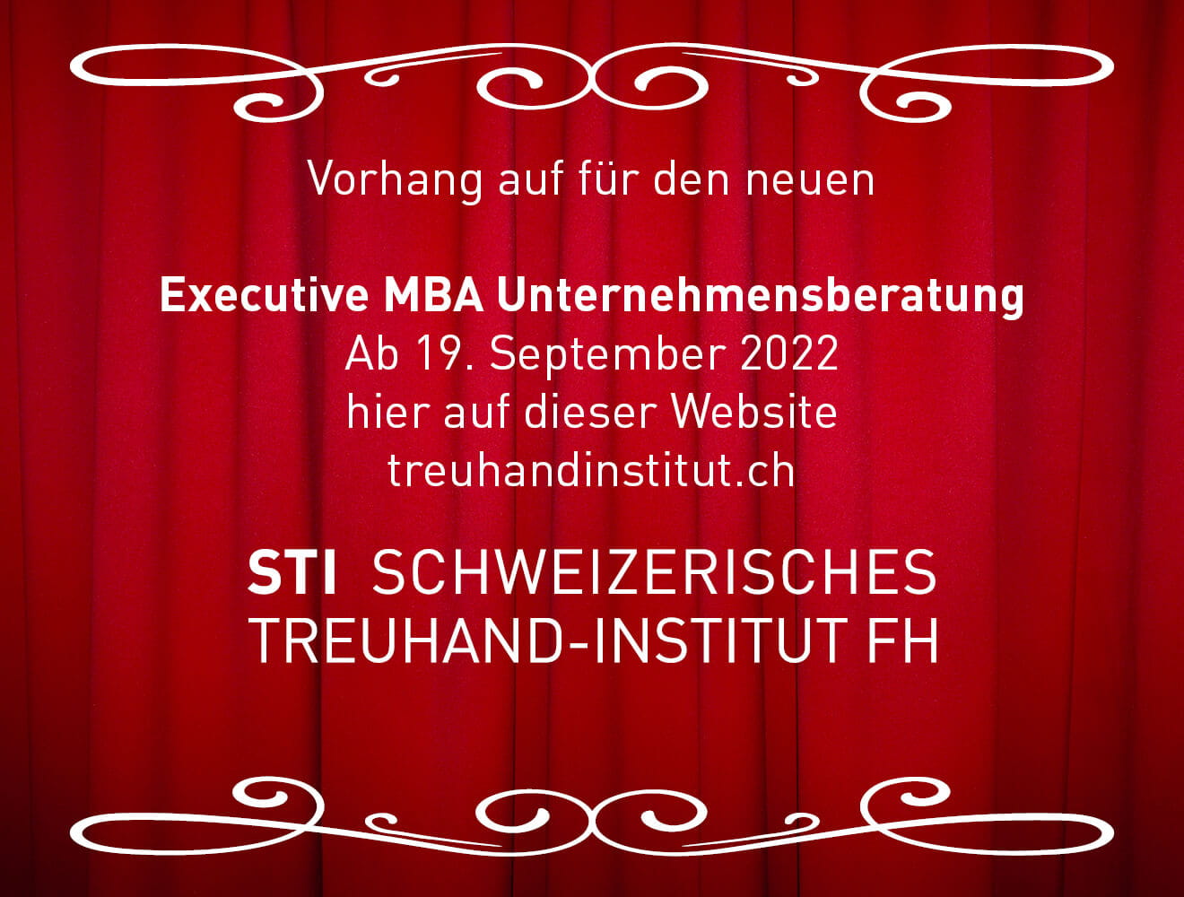 Inserat MBA EMBA in Unternehmensberatung