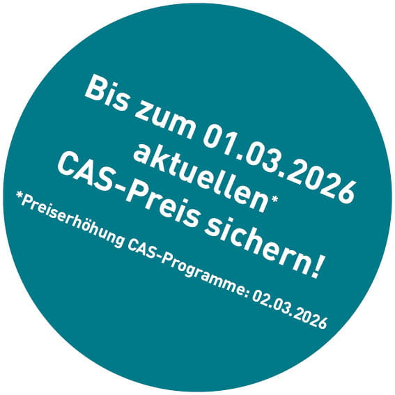 Grüner Kreis mit weisser Beschriftung, Hinweis auf Preiserhöhung