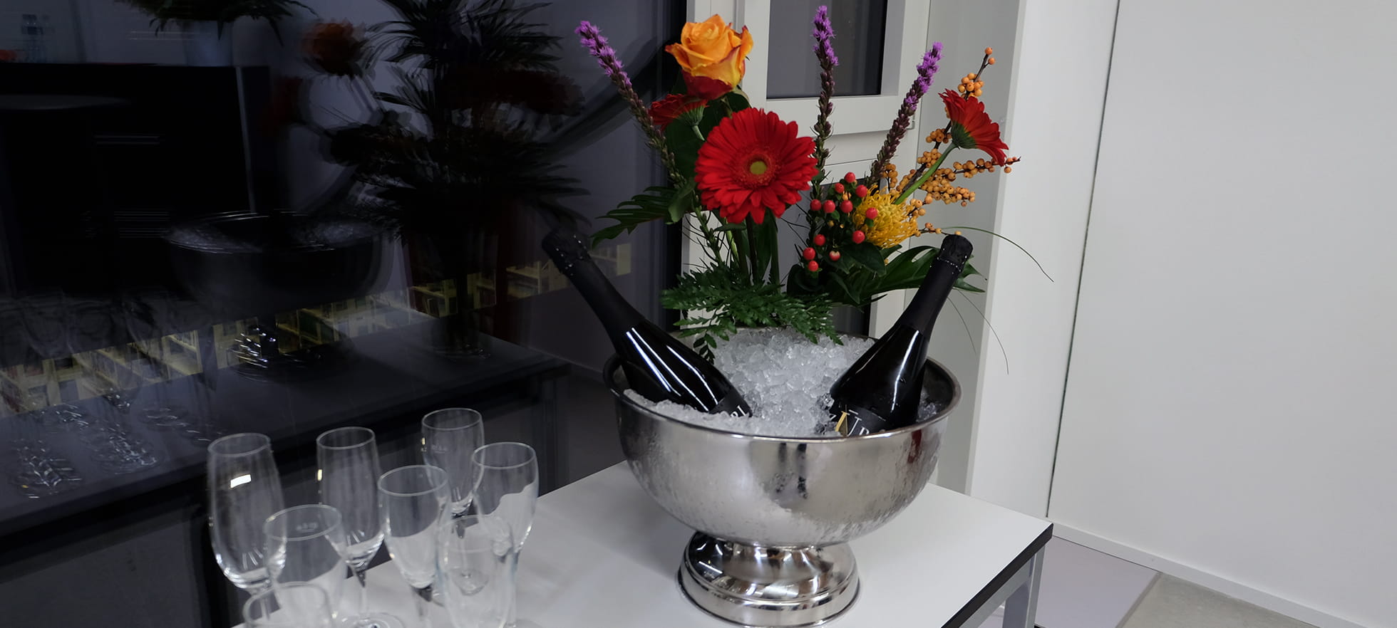 Champagner im Kühler