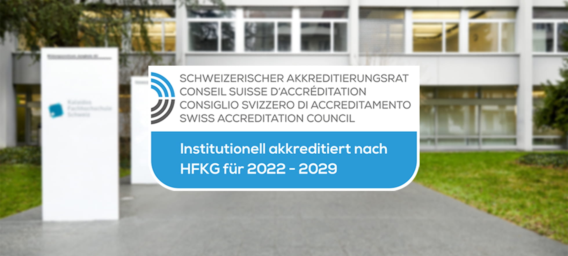Kalaidos FH erfolgreich akkreditiert