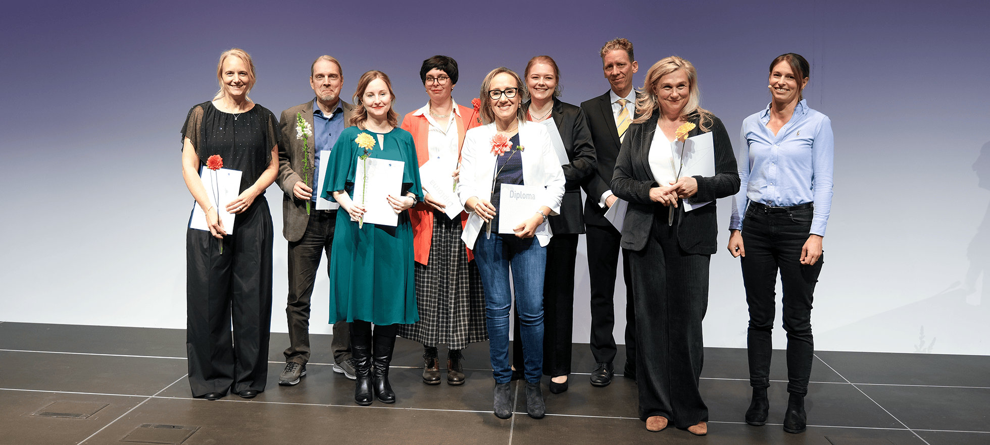 Diplomfeier Gruppenfoto