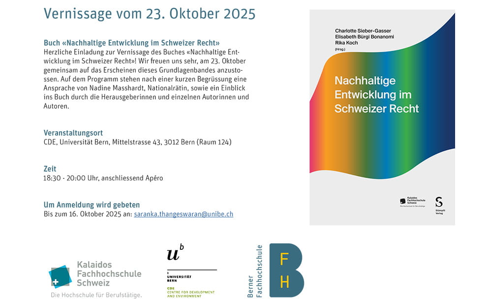 Grafik und Text für Buchvernissage