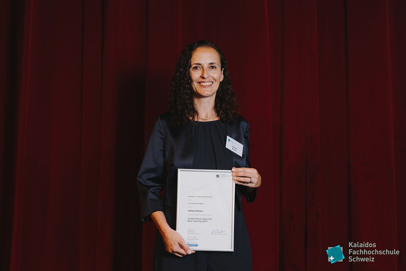 Stefanie Brown, Gewinnerin des Credit Suisse Award for Best Teaching 2023