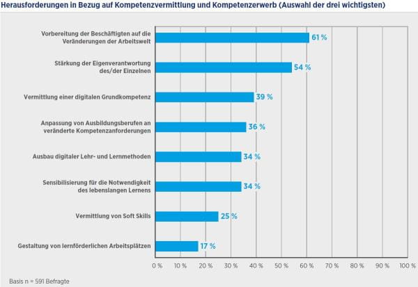 Herausforderungen Kompetenzvermittlung digitale Arbeitswelt