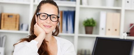 Frau im Home-Office Frau im Home-Office