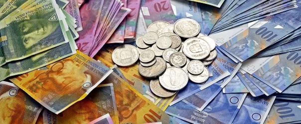 Schweizer Franken - Noten und Münzen