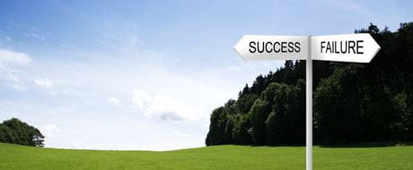 Wegweiser Success - Failure Schliessen sich Scheitern und Erfolg gegenseitig aus?