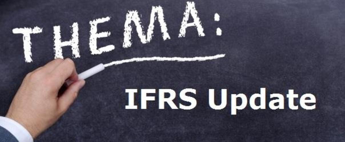 Tafel mit Thema IFRS Update