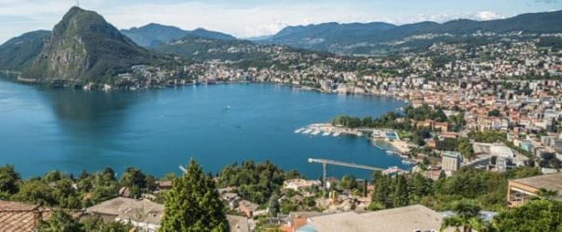 Panorama Lugano und See