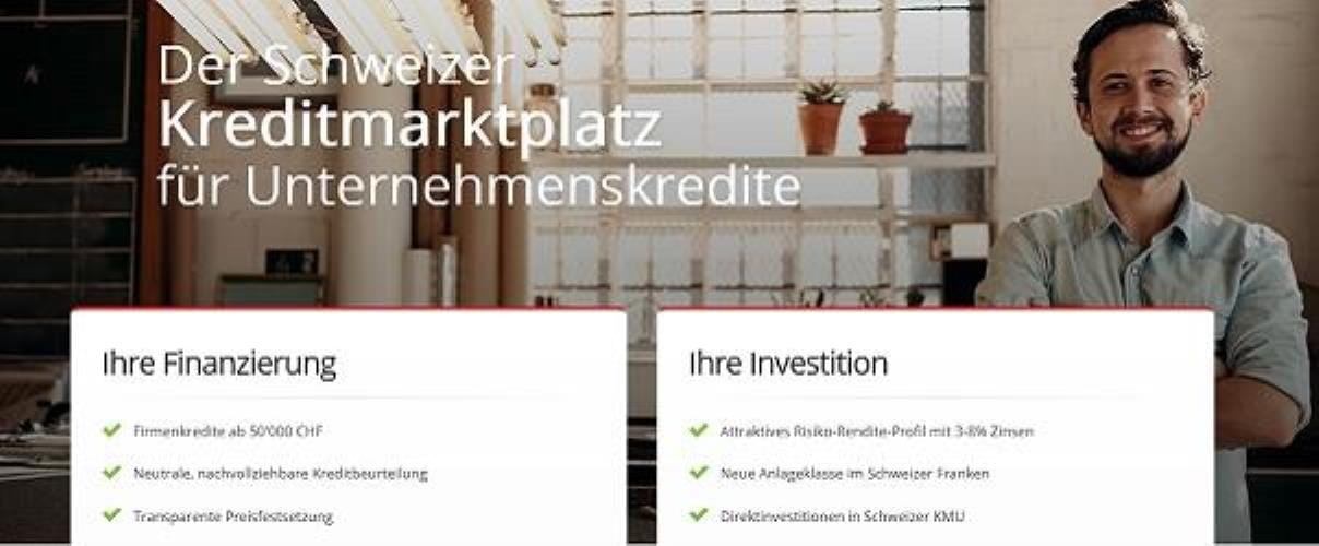 Screenshot der Webseite von swisspeers.ch