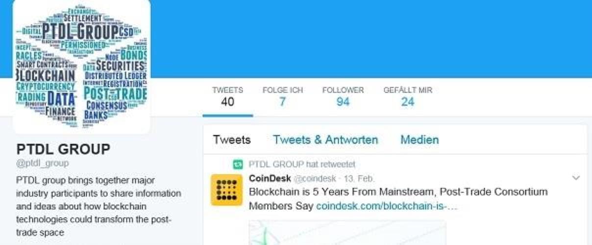 Screenshot Twitteraccount der PTDL