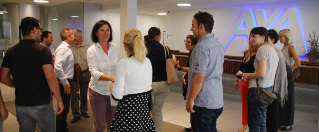 Studierende der Kalaidos FH bei AXA Winterthur
