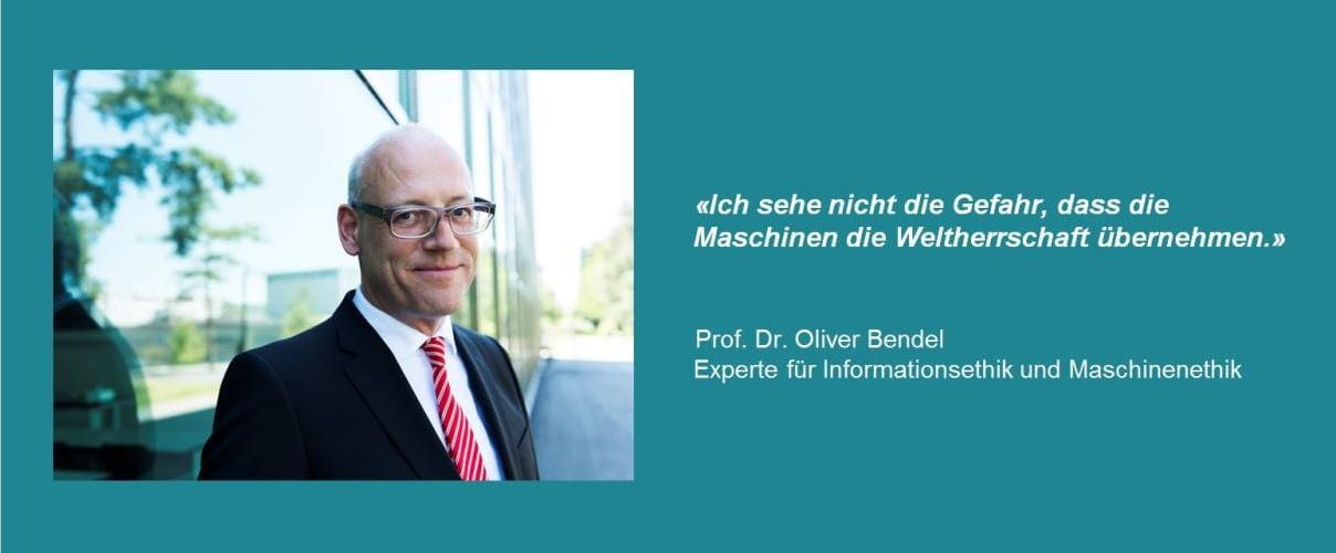 Oliver Bendel: Ich sehe nicht die Gefahr, dass die Maschinen die Weltherrschaft übernehmen.