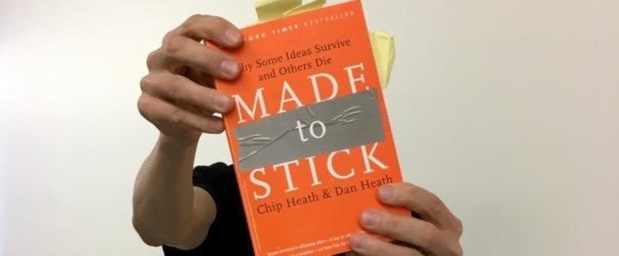 Aufnahme des Buchcovers von "Made to Stick"