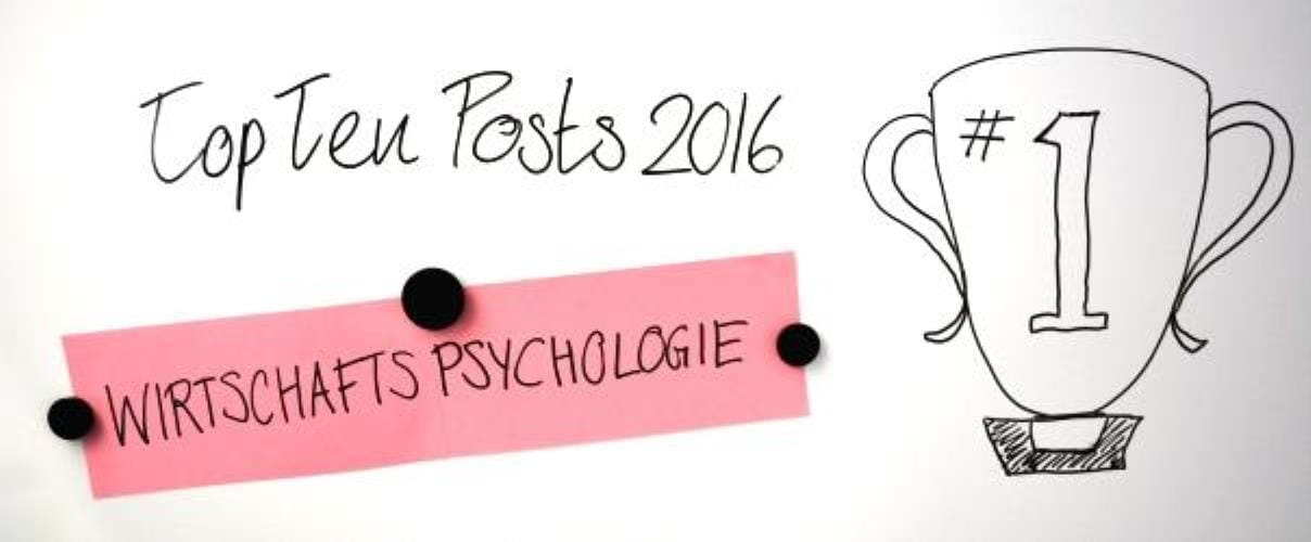Grafik Top Ten Posts 2016 Wirtschaftspsychologie