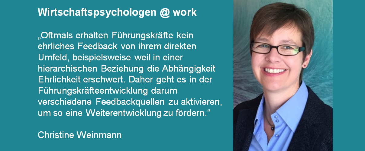 Portrait und Zitat von Interviewpartnerin Christine Weinmann